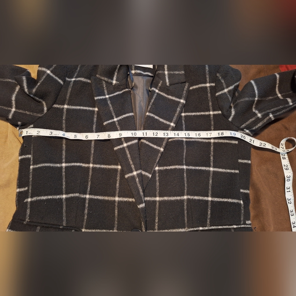 Primark Windowpane Check Coat - Chick And Cozy - Picture 8 of 9